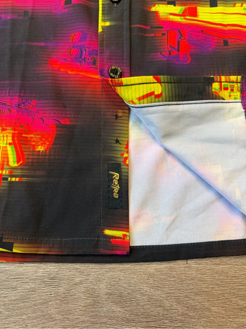 Retro Rifle Glitch Button Up - Picture 2 of 6